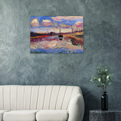 CANAL DU MIDI 1899 - Henri Matisse Brushed Aluminum Print - 70x100 cm / 28x40 inches | Henri Matisse Aluminum Print | Henri Matisse Prints