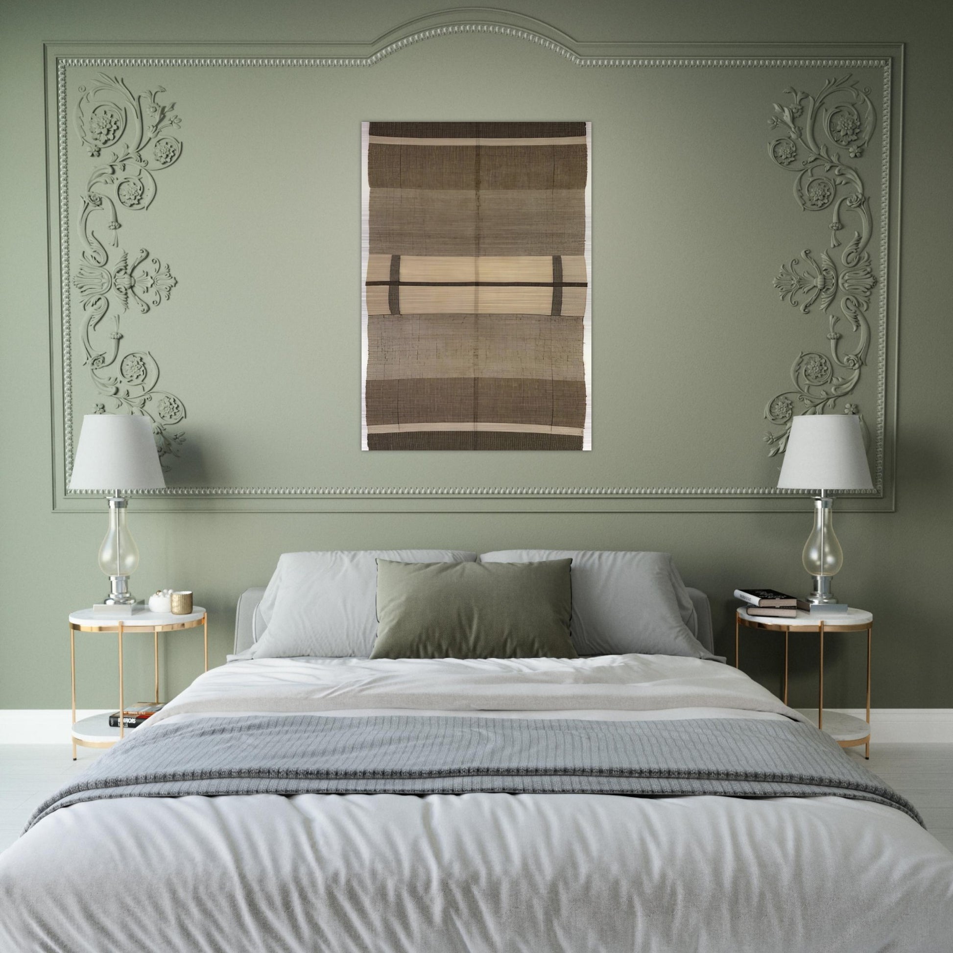 WALL HANGING 1924 - Anni Albers Brushed Aluminum Print - 70x100 cm / 28x40 inches | Anni Albers Aluminum Print | Anni Albers Prints