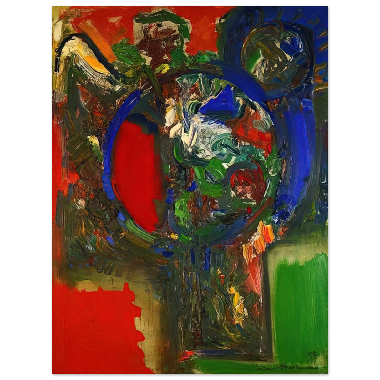 Hans Hofmann - The Bouquet  75x100 cm / 30x40inches Fine Art Poster