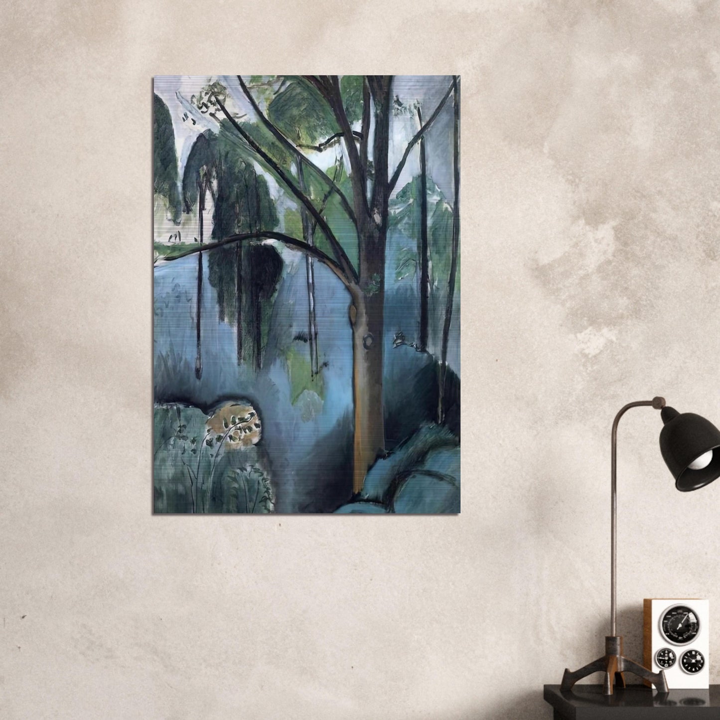 TRIVAUX POND 1917 - Henri Matisse Brushed Aluminum Print - 70x100 cm / 28x40 inches | Henri Matisse Aluminum Print | Henri Matisse Prints