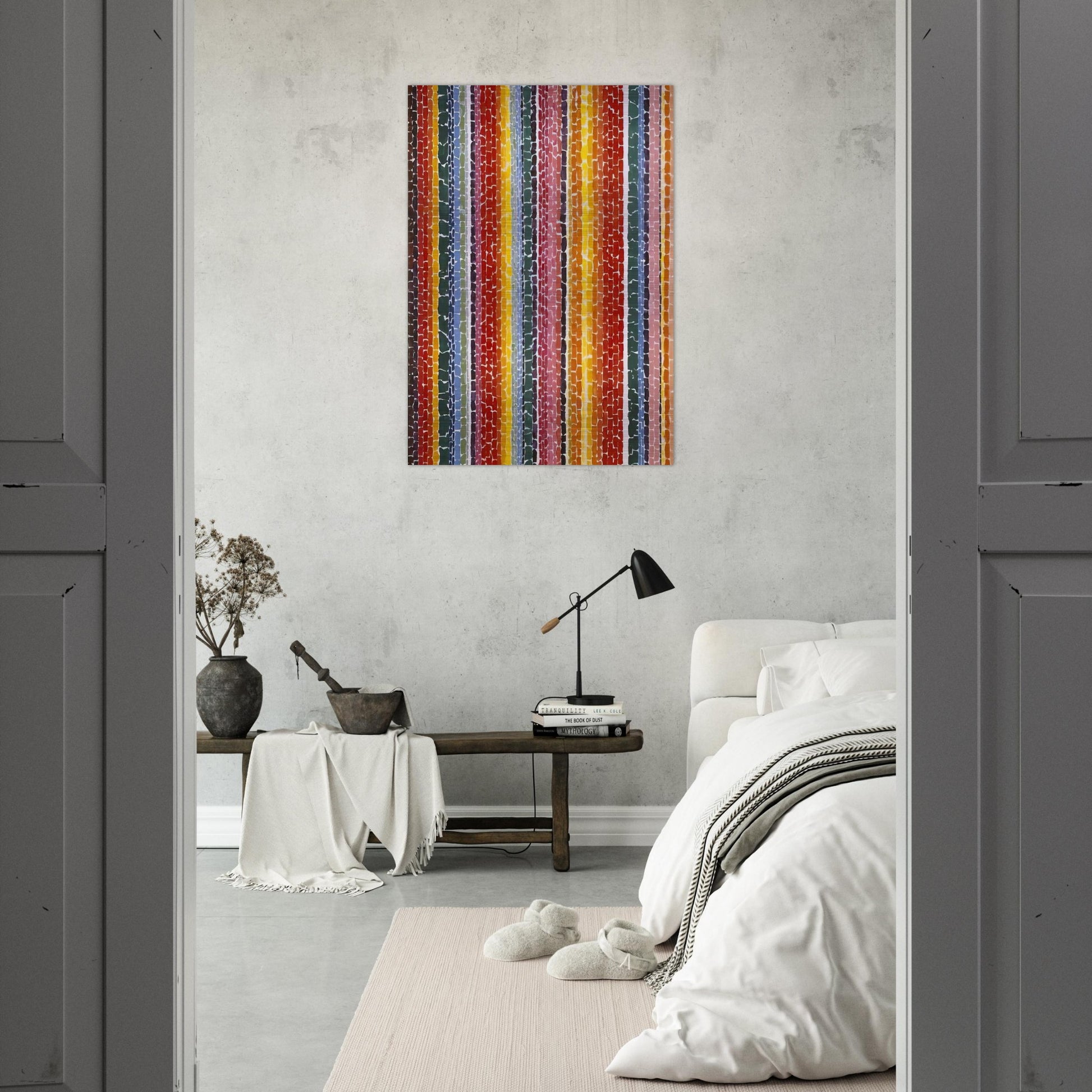 EARTH SERMON BEAUTY LOVE AND PEACE 1971 - Alma Woodsey Thomas Brushed Aluminum Print - 70x100 cm / 28x40 inches | Alma Woodsey Thomas Aluminum Print | Alma Woodsey Thomas Prints