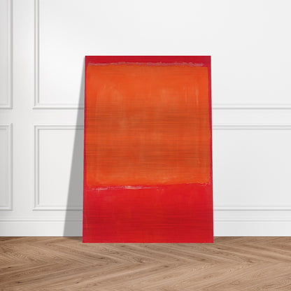 Ochre and Red on Red - 1957 - Mark Rothko Brushed Aluminum Print - 70x100 cm / 28x40 inches | Mark Rothko Aluminum Print | Mark Rothko Prints