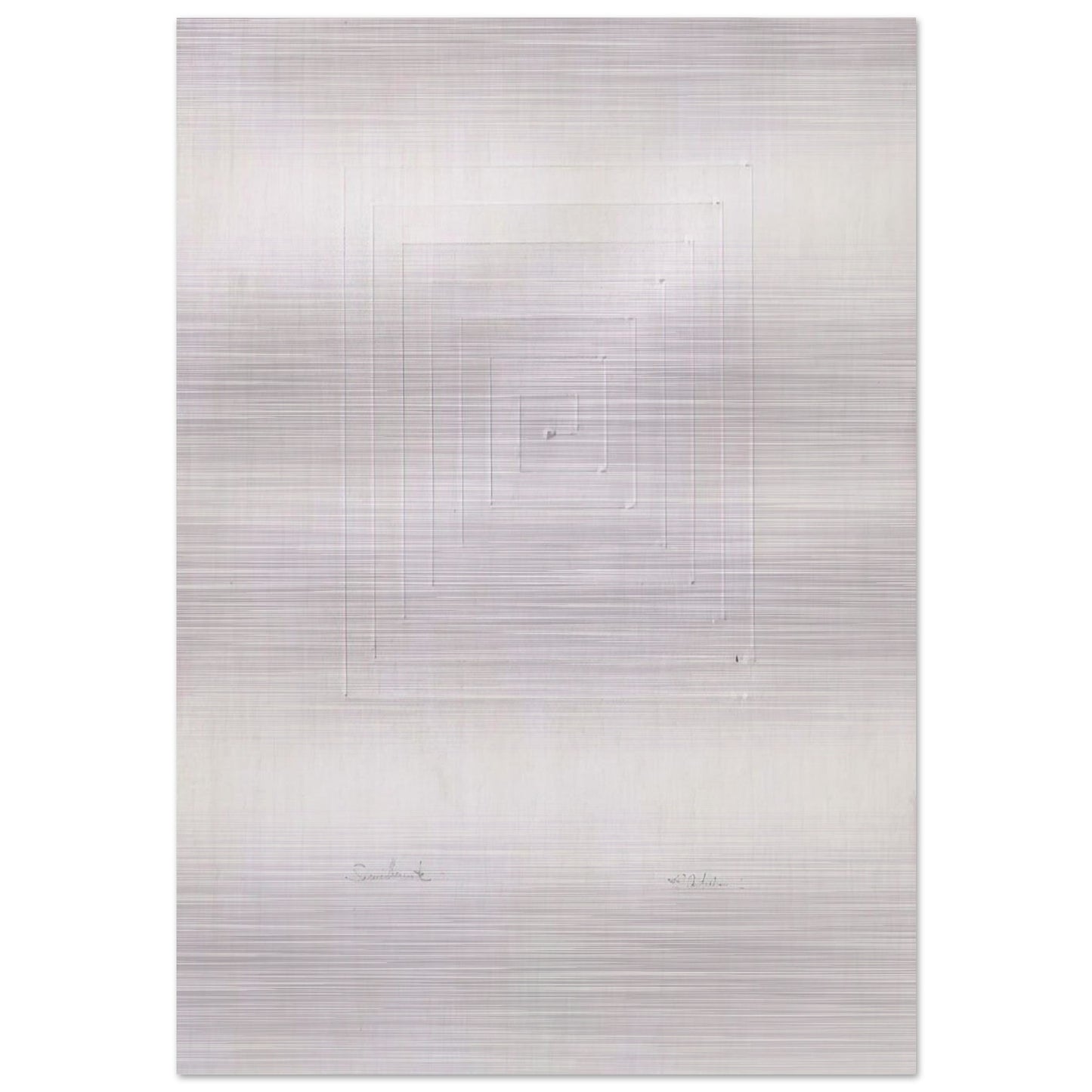 Similmente - Spatialism - Enrico Castellani Brushed Aluminum Print - 70x100 cm / 28x40 inches | Enrico Castellani Aluminum Print | Enrico Castellani Prints