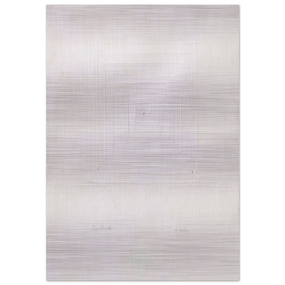 Similmente - Spatialism - Enrico Castellani Brushed Aluminum Print - 70x100 cm / 28x40 inches | Enrico Castellani Aluminum Print | Enrico Castellani Prints