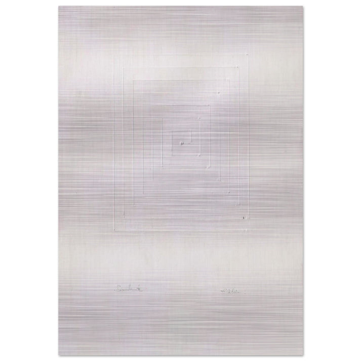 Similmente - Spatialism - Enrico Castellani Brushed Aluminum Print - 70x100 cm / 28x40 inches | Enrico Castellani Aluminum Print | Enrico Castellani Prints