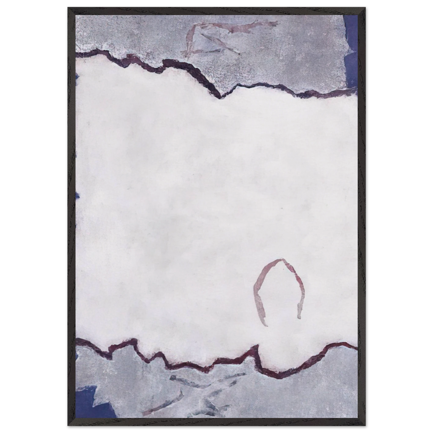 Edge of White Dawn 1 - 1982 - Theodoros Stamos 70x100 cm / 28x40 inches Framed Art Print – Black Wooden Frame