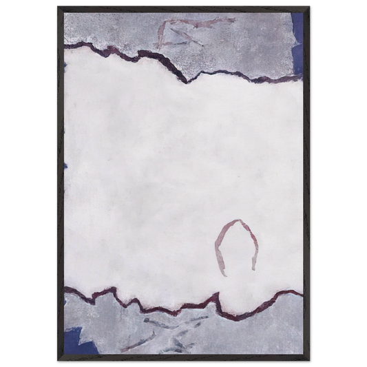 Edge of White Dawn 1 - 1982 - Theodoros Stamos 70x100 cm / 28x40 inches Framed Art Print – Black Wooden Frame