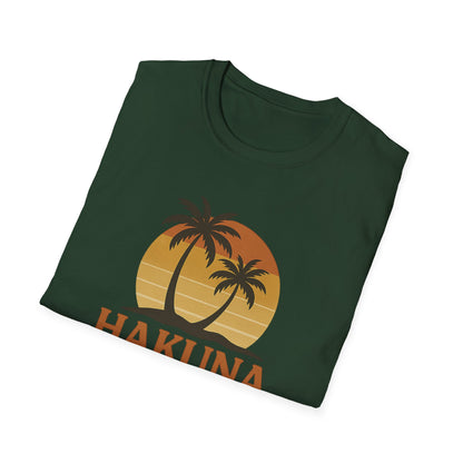 Hakuna Matata Retro-T-Shirt mit Grafik, „Keine Sorgen“-Shirt mit positiver Ausstrahlung, Vintage-T-Shirt im 90er-Jahre-Stil, Shirt mit Wohlfühl-Zitat, Unisex-Geschenk