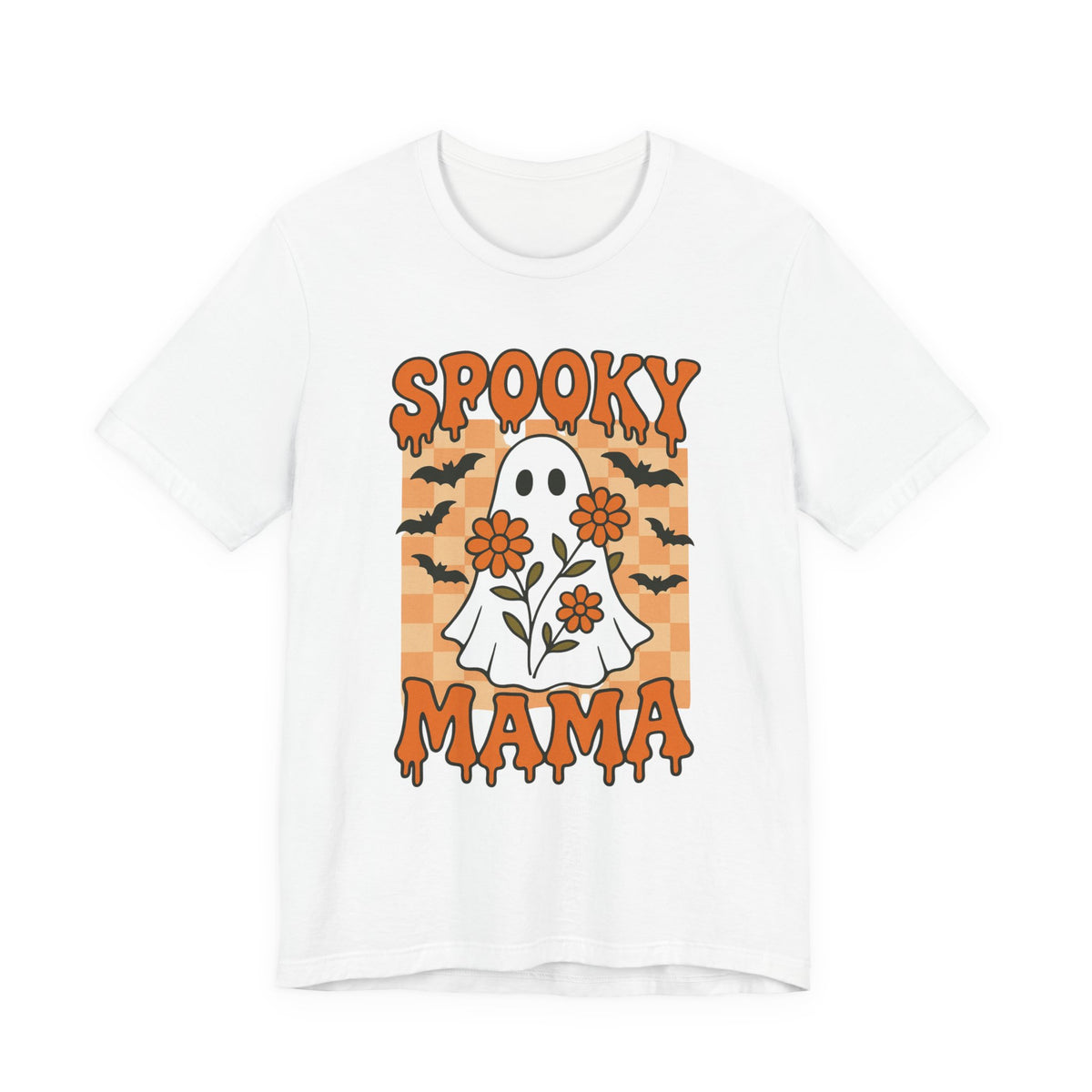 Gruselige Mama, grooviger Vintage-Geist, Halloween, gruselige Mutter