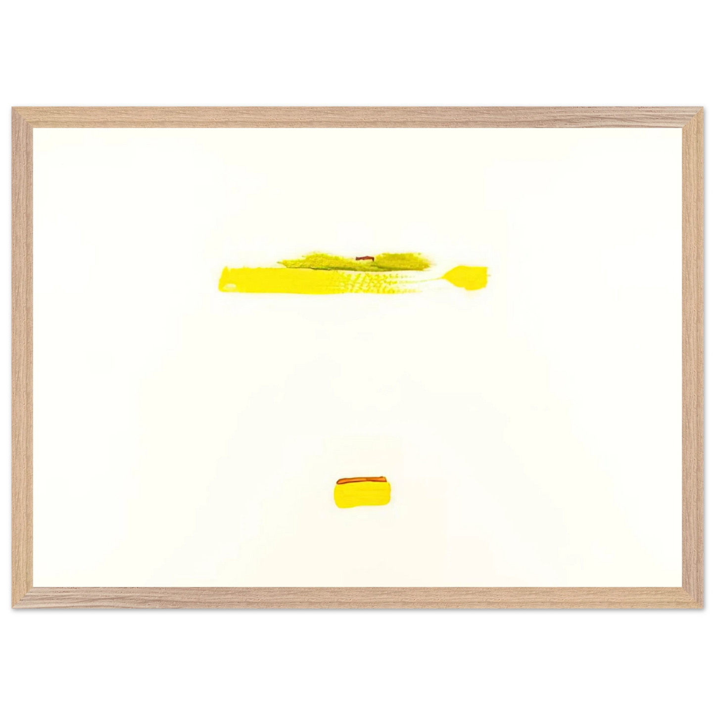 Helen Frankenthaler - New York III - 1972 Wall art - 21x29.7 cm / 8x12" - Premium Wooden Framed Poster With Fine Art Paper-canvas - White frame