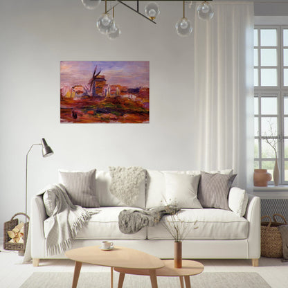 Windmill - Pierre-Auguste Renoir Brushed Aluminum Print - 70x100 cm / 28x40 inches | Pierre-Auguste Renoir Aluminum Print | Pierre-Auguste Renoir Prints
