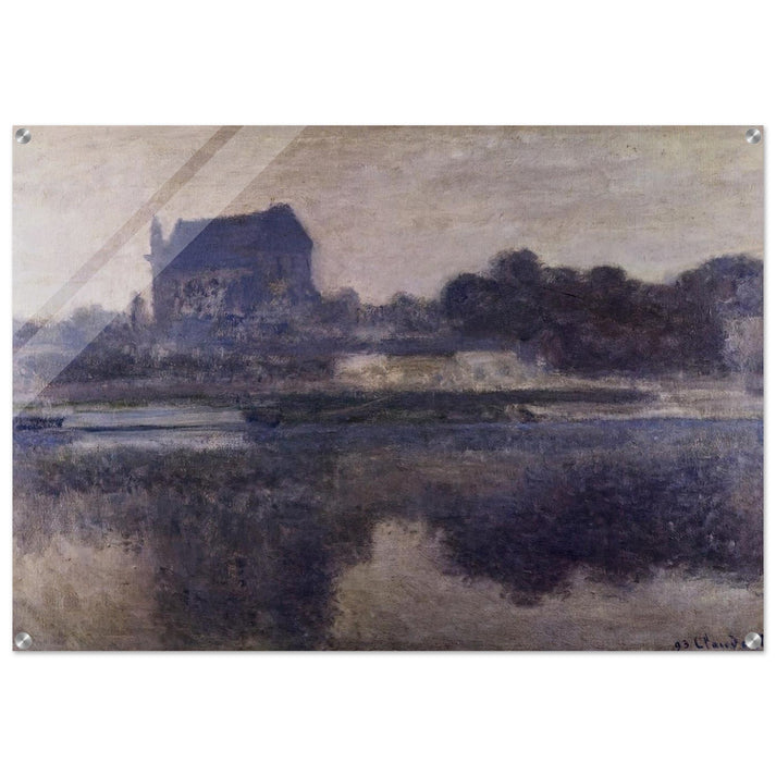 Vernon Church in Fog - claude monet Acrylic Print - 70x100 cm / 28x40″ inches | claude monet Wall Art | claude monet Prints