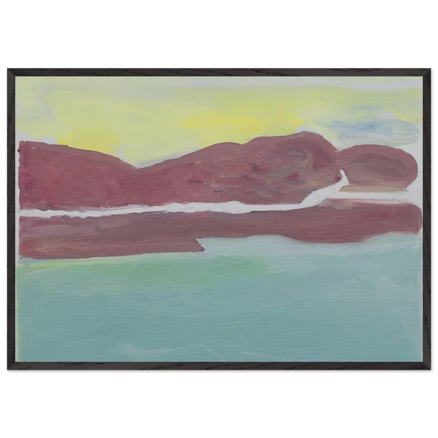 Untitled - 2005 N1 - Ralston Crawford 70x100 cm / 28x40 inches Framed Art Print – Black Wooden Frame
