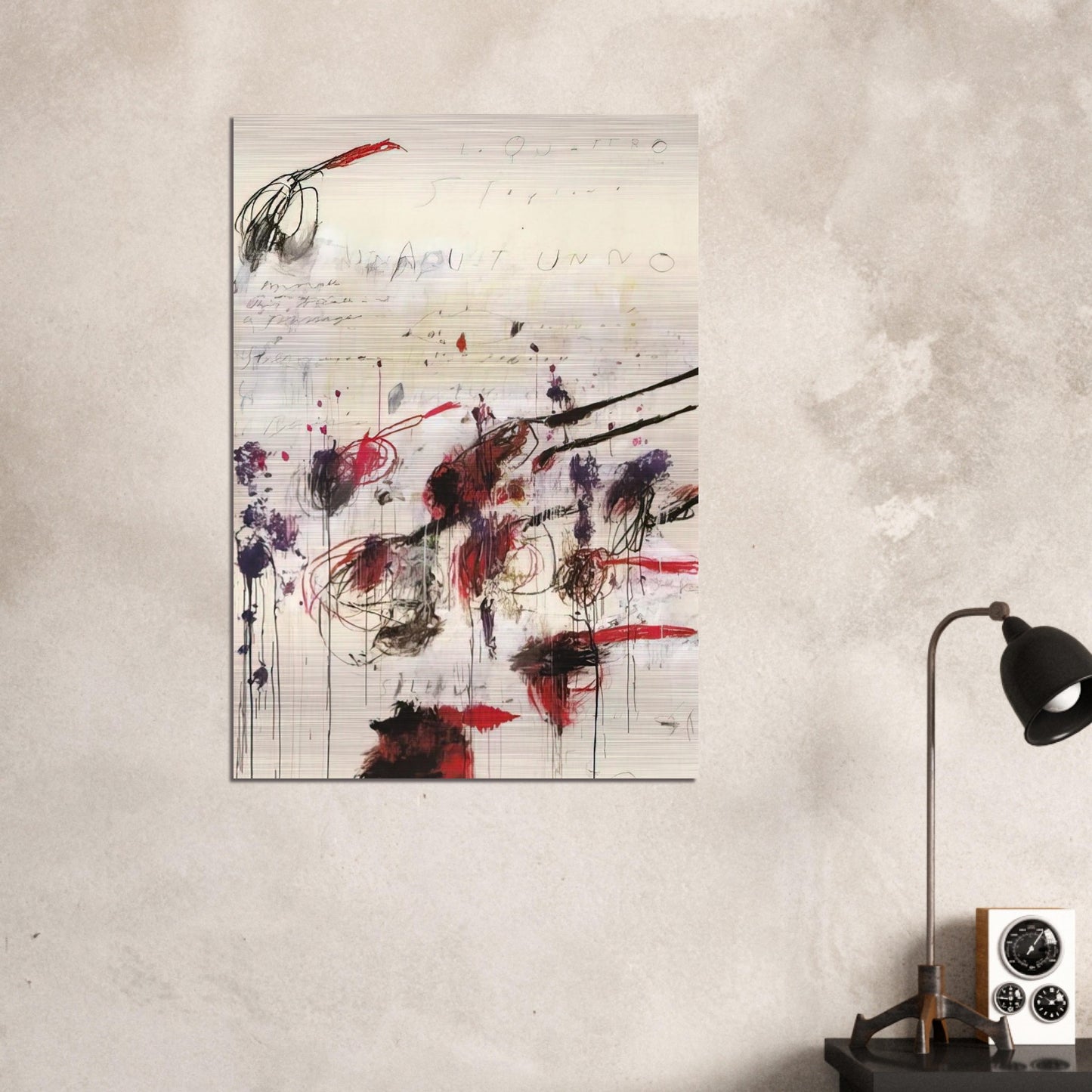 Quattro stagioni I. Autunno - Cy Twombly Brushed Aluminum Print - 70x100 cm / 28x40 inches | Cy Twombly Aluminum Print | Cy Twombly Prints