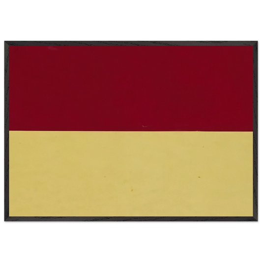 Red and Yellow - Ellsworth Kelly 70x100 cm / 28x40 inches Framed Art Print – Black Wooden Frame