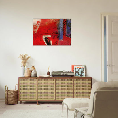STILL LIFE WITH VIOLIN HOMMAGE TO BACH 1952 - Raoul Dufy Brushed Aluminum Print - 70x100 cm / 28x40 inches | Raoul Dufy Aluminum Print | Raoul Dufy Prints