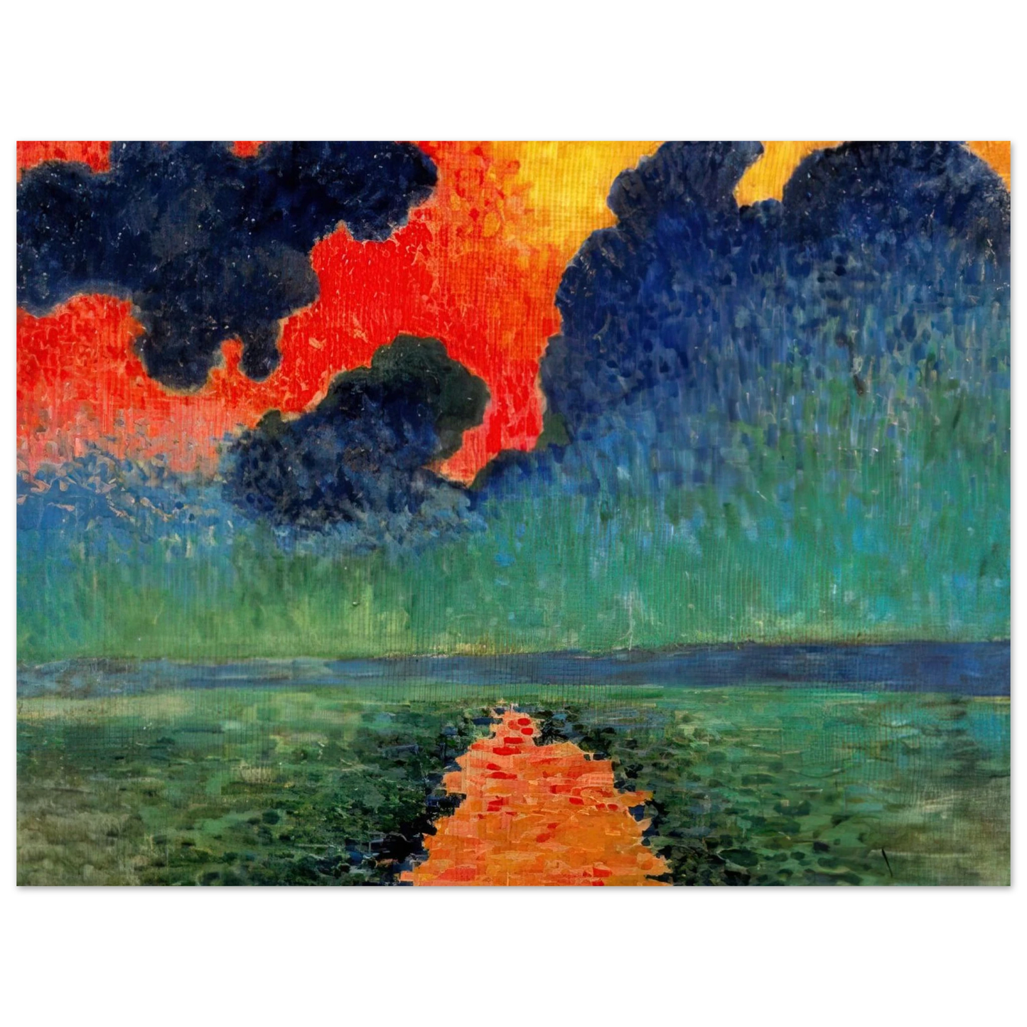 Andre Derain - EFFECT OF SUN ON THE WATER LONDON 1906  75x100 cm / 30x40inches Fine Art Poster