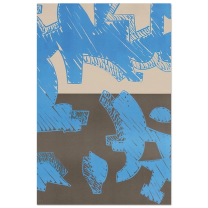 Blu - 2000 - Carla Accardi Art Prints - 100x150 cm / 40x60″ inches | Carla Accardi Poster | Carla Accardi Prints