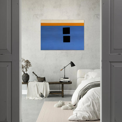 Double Aegean Sun-Box - 1968 - Theodoros Stamos Brushed Aluminum Print - 70x100 cm / 28x40 inches | Theodoros Stamos Aluminum Print | Theodoros Stamos Prints