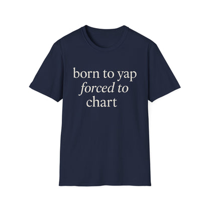 „Zum Plappern geboren, zum Dokumentieren gezwungen“-Shirt, lustiges Pflegeshirt für medizinisches Fachpersonal, Geschenk mit medizinischem Humor für Krankenschwestern, Pflegehelfer und Pflegekräfte, T-Shirt für Hundeliebhaber unter den Pflegekräften