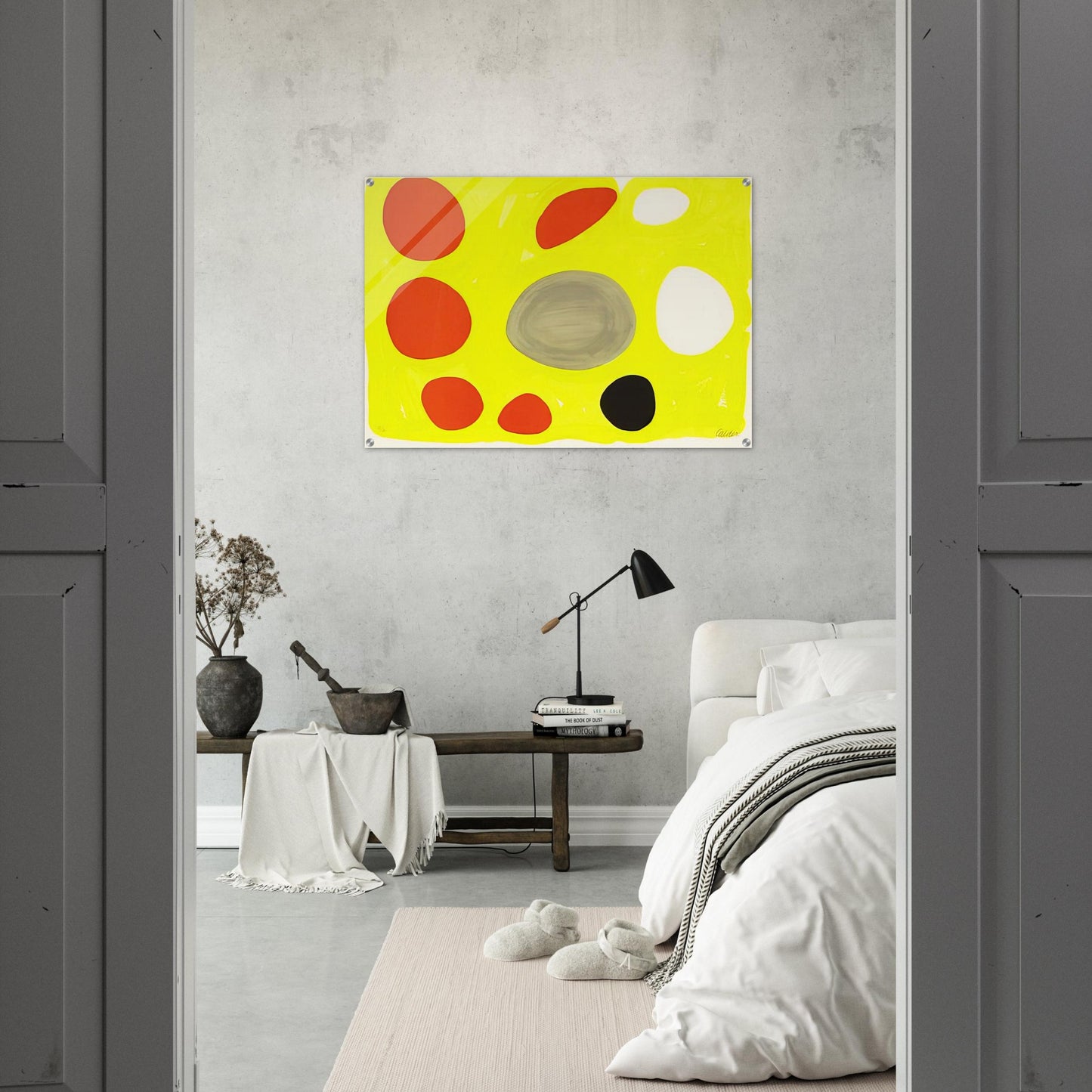 GREY OVAL 1975 - Alexander Calder Acrylic Print - 70x100 cm / 28x40″ inches