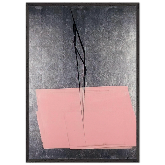 Kokoro - Abstract Expressionism - Toko Shinoda 70x100 cm / 28x40 inches Framed Art Print – Black Wooden Frame