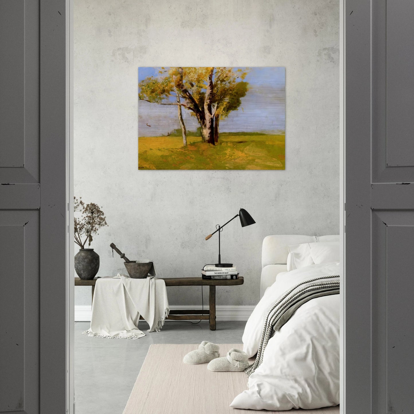 TREES - Odilon Redon Brushed Aluminum Print - 70x100 cm / 28x40 inches | Odilon Redon Aluminum Print | Odilon Redon Prints
