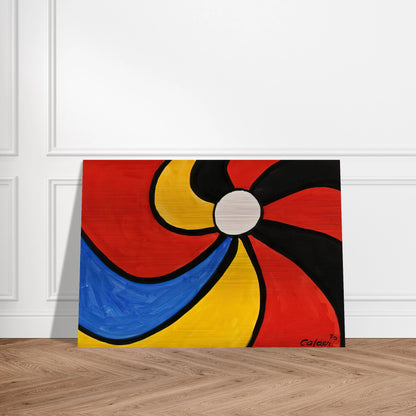 THE BIG WHEEL 1970 - Alexander Calder Brushed Aluminum Print - 70x100 cm / 28x40 inches | Alexander Calder Aluminum Print | Alexander Calder Prints