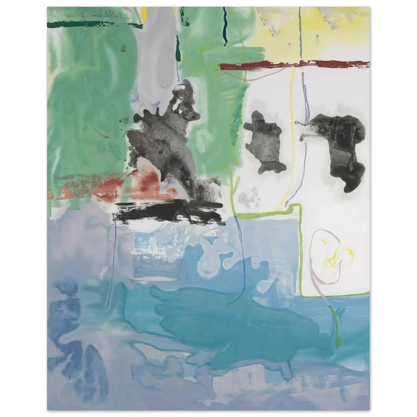 Helen Frankenthaler - West Wind - 1997 Wall art - 60x80 cm / 24x32 Inches - Fine Art Poster - -