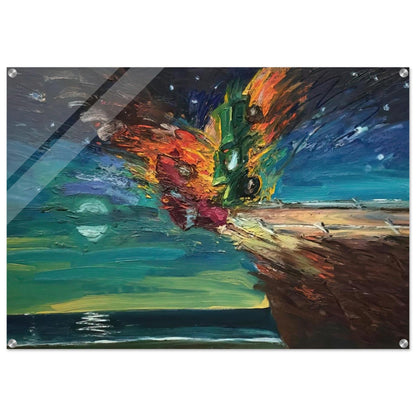 Over the Edge - 1984 - Carlos Almaraz Acrylic Print - 70x100 cm / 28x40″ inches