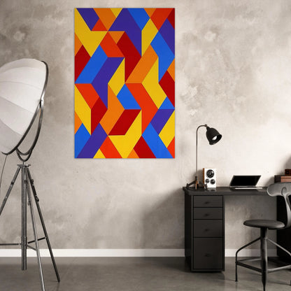#3 - 1969 - Karl Benjamin Art Prints - 100x150 cm / 40x60″ inches | Karl Benjamin Poster | Karl Benjamin Prints