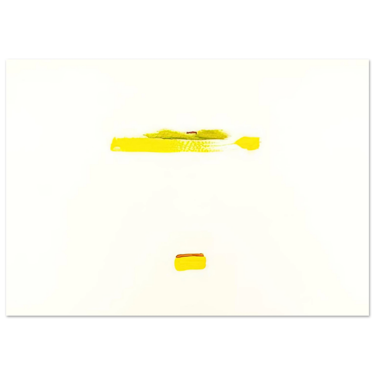 Helen Frankenthaler - New York III - 1972 Wall art - 27x35 cm / 11x14 inches - Premium Wooden Framed Poster With Fine Art Paper-canvas - White frame