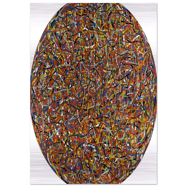 Lines in All Directions - Sol LeWitt Brushed Aluminum Print - 70x100 cm / 28x40 inches | Sol LeWitt Aluminum Print | Sol LeWitt Prints