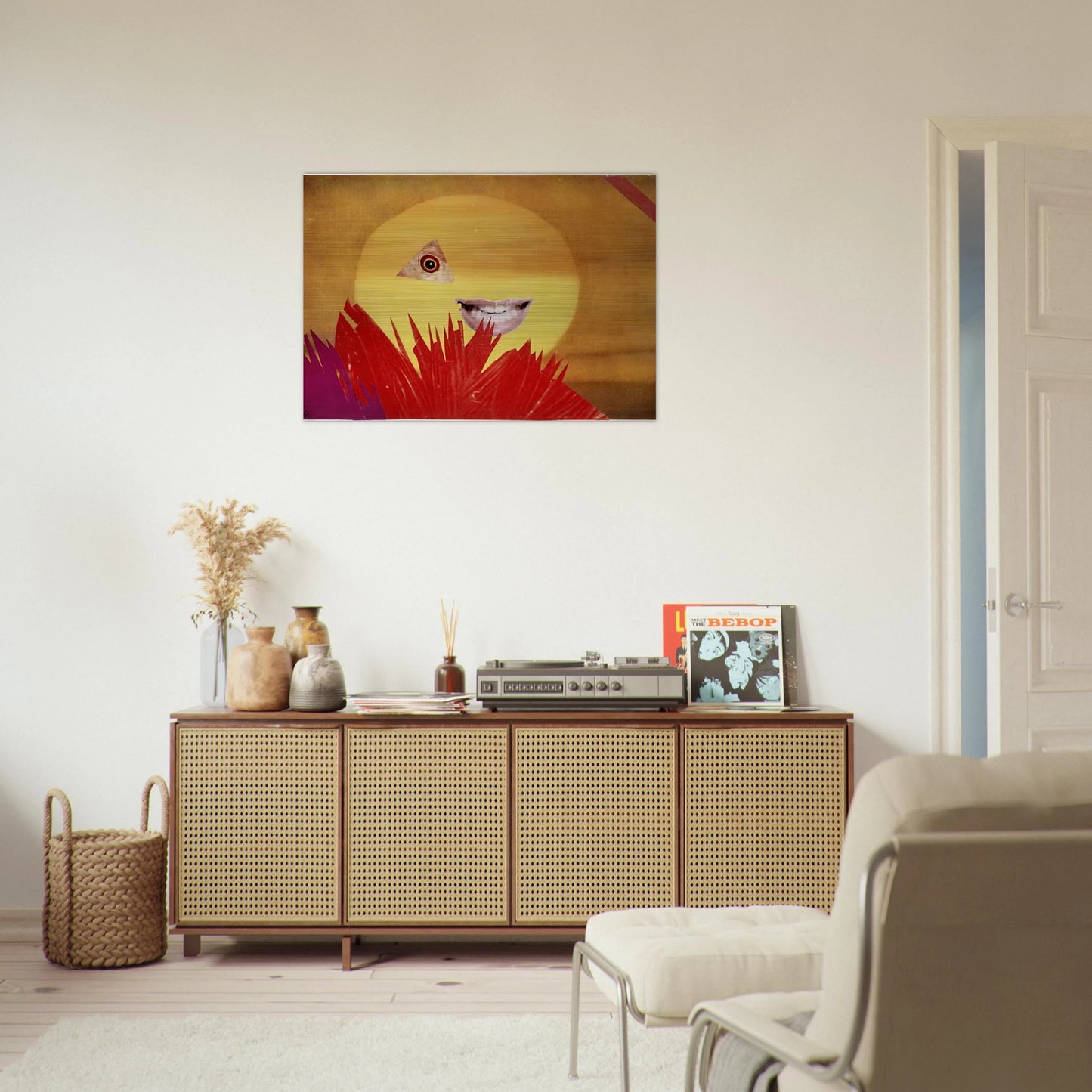 LITTLE SUN 1969 - Hannah Hoch Brushed Aluminum Print - 70x100 cm / 28x40 inches | Hannah Hoch Aluminum Print | Hannah Hoch Prints
