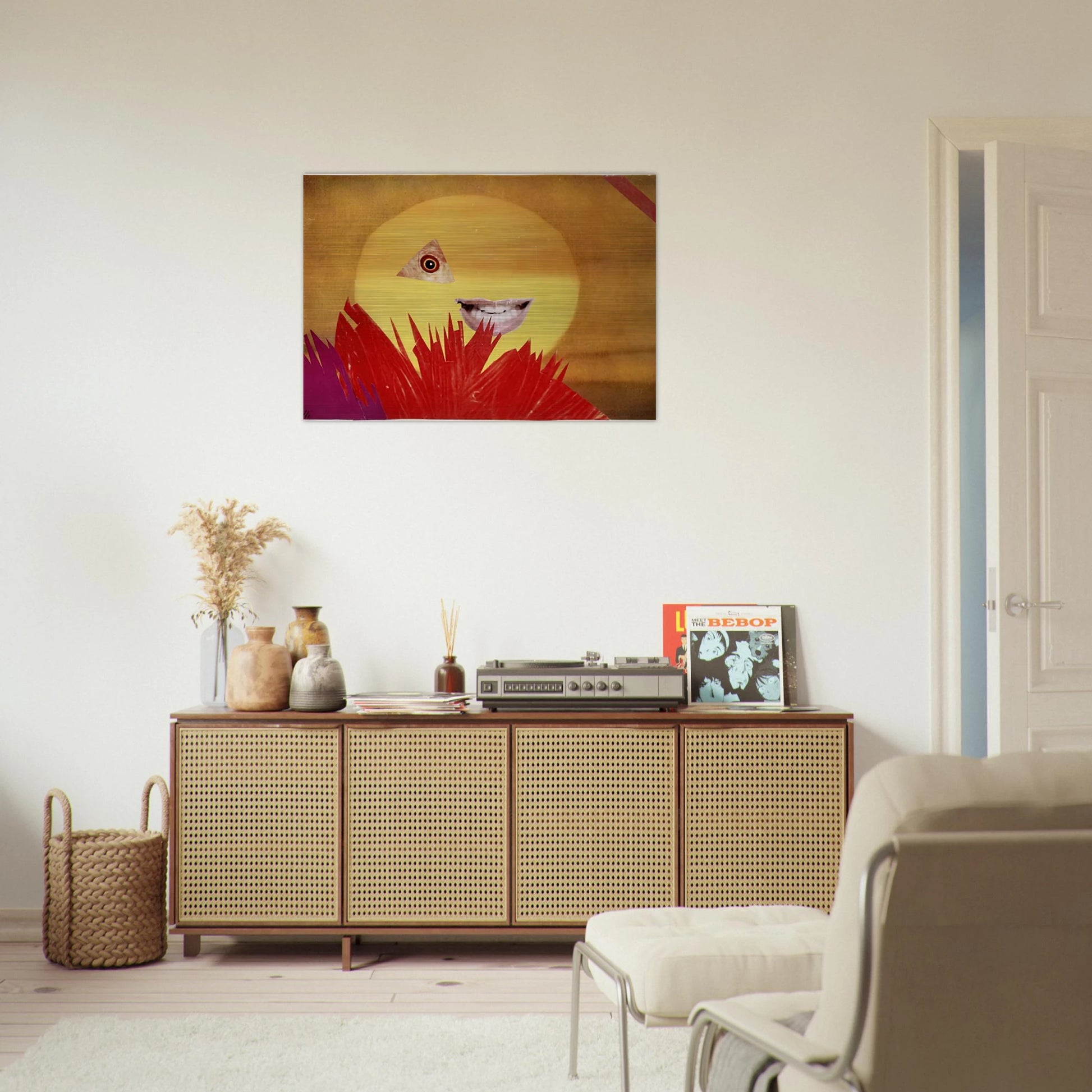 LITTLE SUN 1969 - Hannah Hoch Brushed Aluminum Print - 70x100 cm / 28x40 inches | Hannah Hoch Aluminum Print | Hannah Hoch Prints