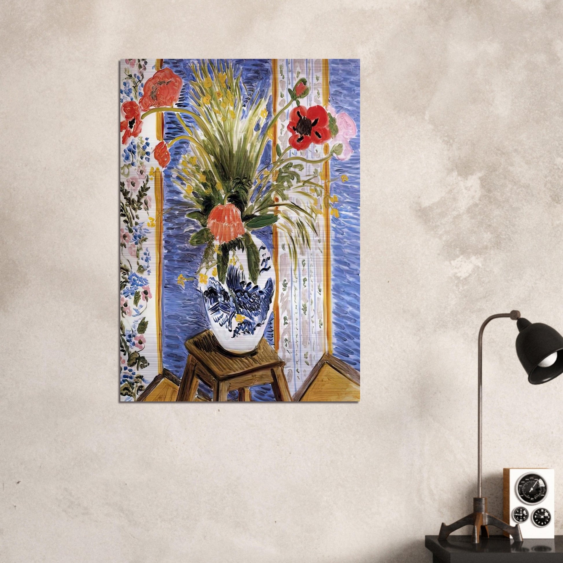 POPPIES - Henri Matisse Brushed Aluminum Print - 70x100 cm / 28x40 inches | Henri Matisse Aluminum Print | Henri Matisse Prints