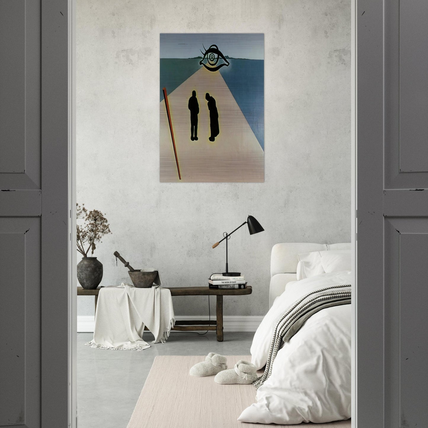 THE EYE OF THE ANGELUS - Salvador Dali Brushed Aluminum Print - 70x100 cm / 28x40 inches | Salvador Dali Aluminum Print | Salvador Dali Prints