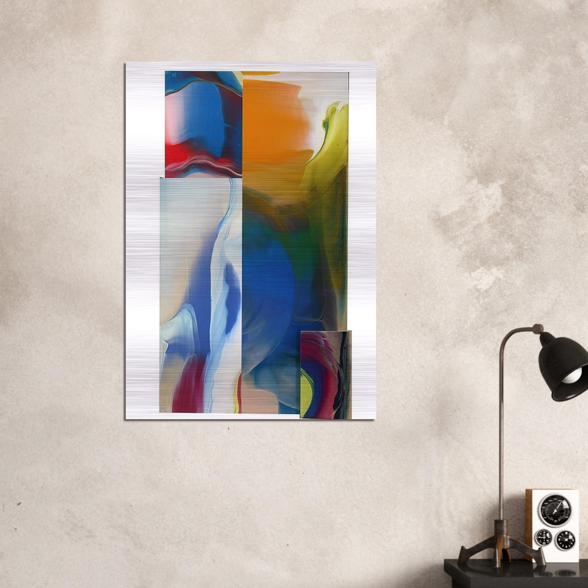 Lot and Square - Sam Gilliam Brushed Aluminum Print - 70x100 cm / 28x40 inches | Sam Gilliam Aluminum Print | Sam Gilliam Prints