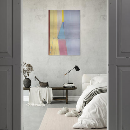 Ocean Park #21 - Richard Diebenkorn Brushed Aluminum Print - 70x100 cm / 28x40 inches | Richard Diebenkorn Aluminum Print | Richard Diebenkorn Prints