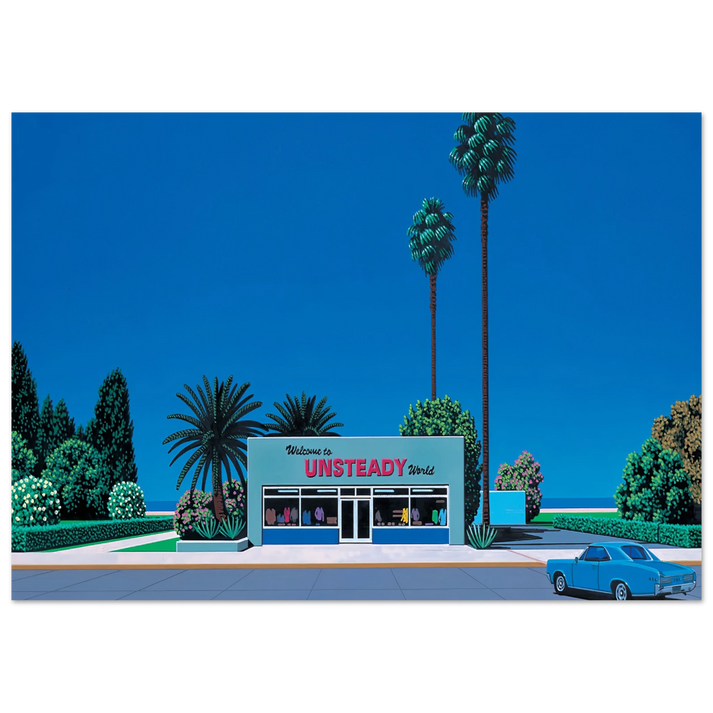 Hiroshi Nagai - Unsteady World Wall Art - 60x80 cm / 24x32 inches - Fine Art Poster - -