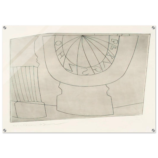 Turkish sundial  column - 1967 - Ben Nicholson Acrylic Print - 70x100 cm / 28x40″ inches