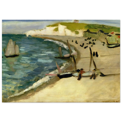 AHT AMONT CLIFFS AT ETRETAT 1920 - Henri Matisse Brushed Aluminum Print - 70x100 cm / 28x40 inches | Henri Matisse Aluminum Print | Henri Matisse Prints