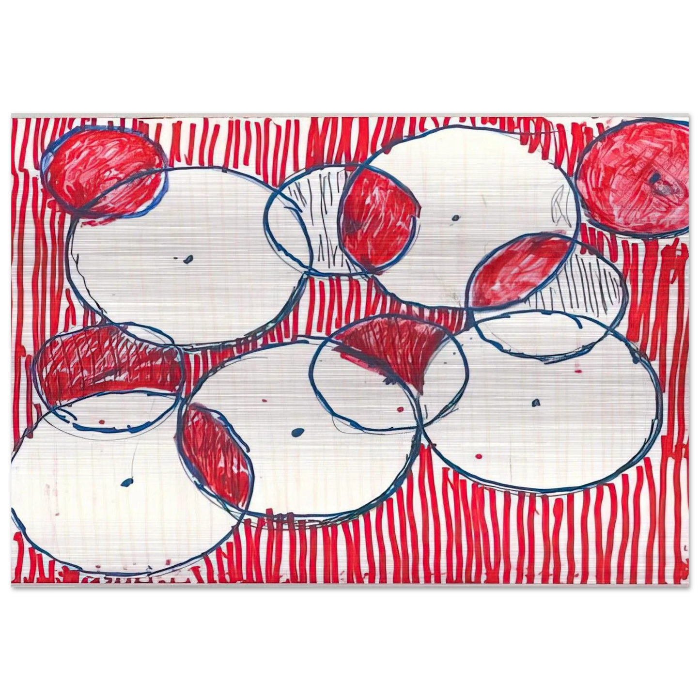 BE CALME OCTOBER 1ST 31ST 2004 - Louise Bourgeois Brushed Aluminum Print - 70x100 cm / 28x40 inches | Louise Bourgeois Aluminum Print | Louise Bourgeois Prints