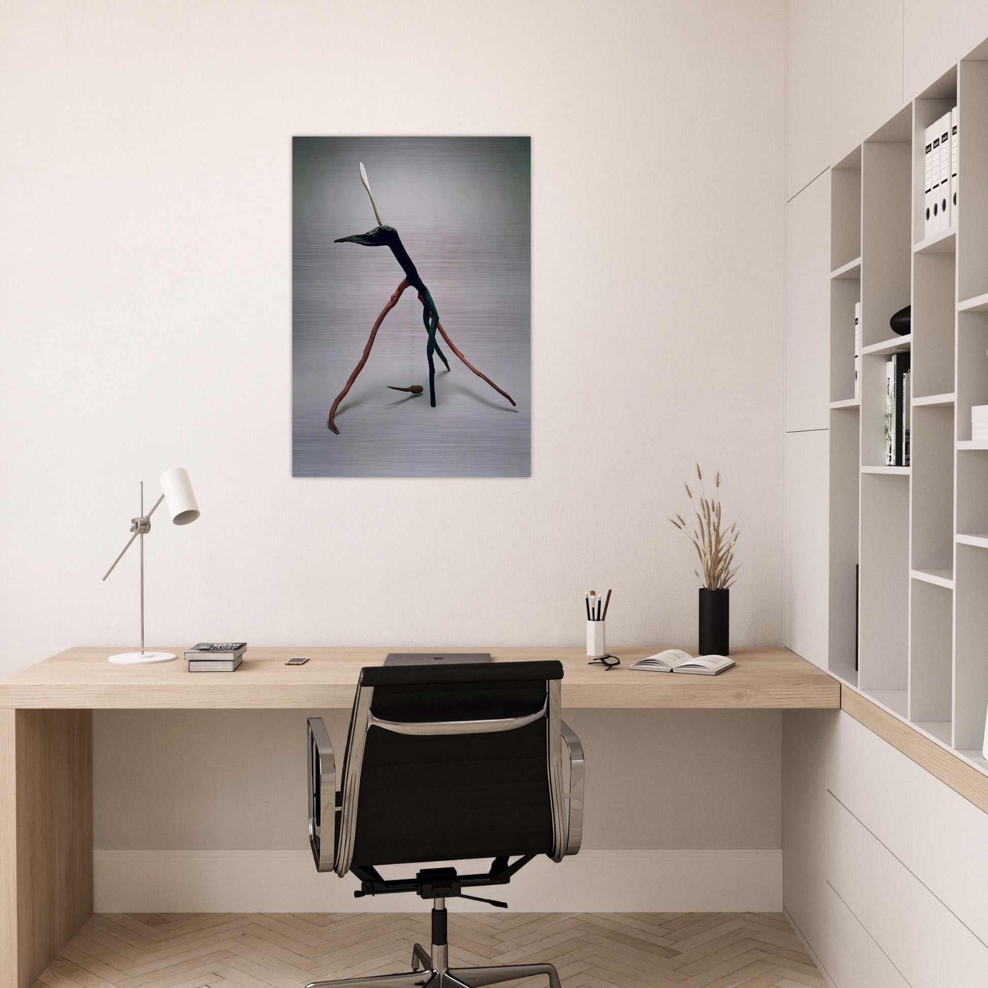 APPLE MONSTER 1938 - Alexander Calder Brushed Aluminum Print - 70x100 cm / 28x40 inches | Alexander Calder Aluminum Print | Alexander Calder Prints