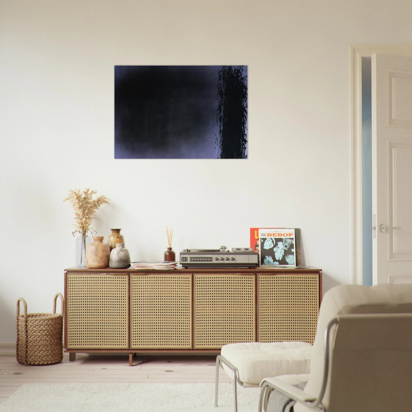 Untitled T1980-K5 - 1980 - Hans Hartung Brushed Aluminum Print - 70x100 cm / 28x40 inches | Hans Hartung Aluminum Print | Hans Hartung Prints