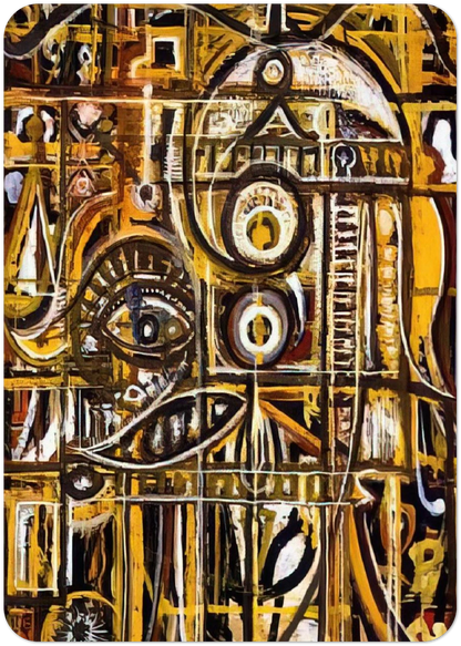 Abstract Eye By Richard Pousette-Dart Pack of 10 Post Cards | Richard Pousette-Dart Post Cards | A6 (10.5 x 14.8 cm) - 4.1 x 5.8 inches