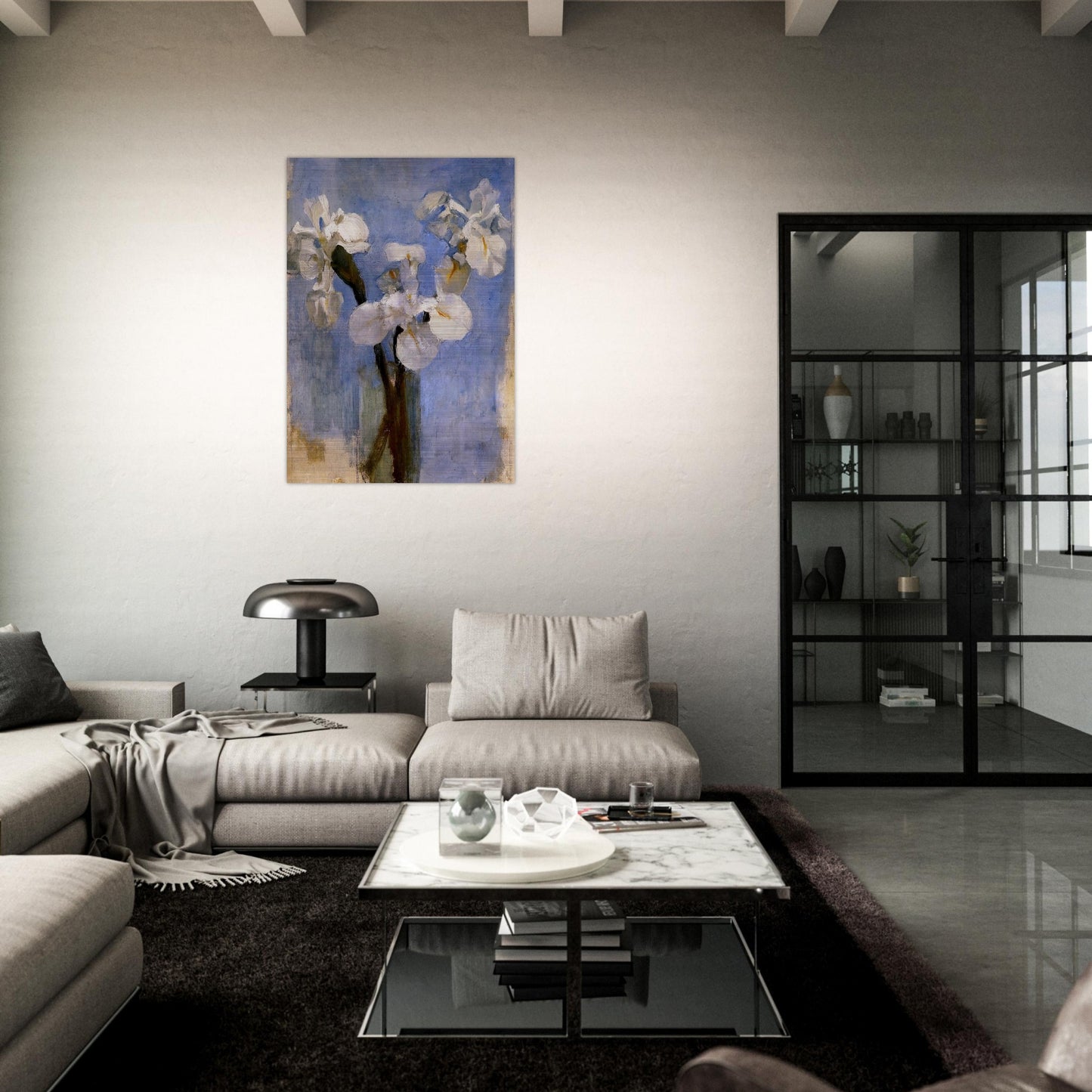Flowers Sun - Piet Mondrian Brushed Aluminum Print - 70x100 cm / 28x40 inches | Piet Mondrian Aluminum Print | Piet Mondrian Prints