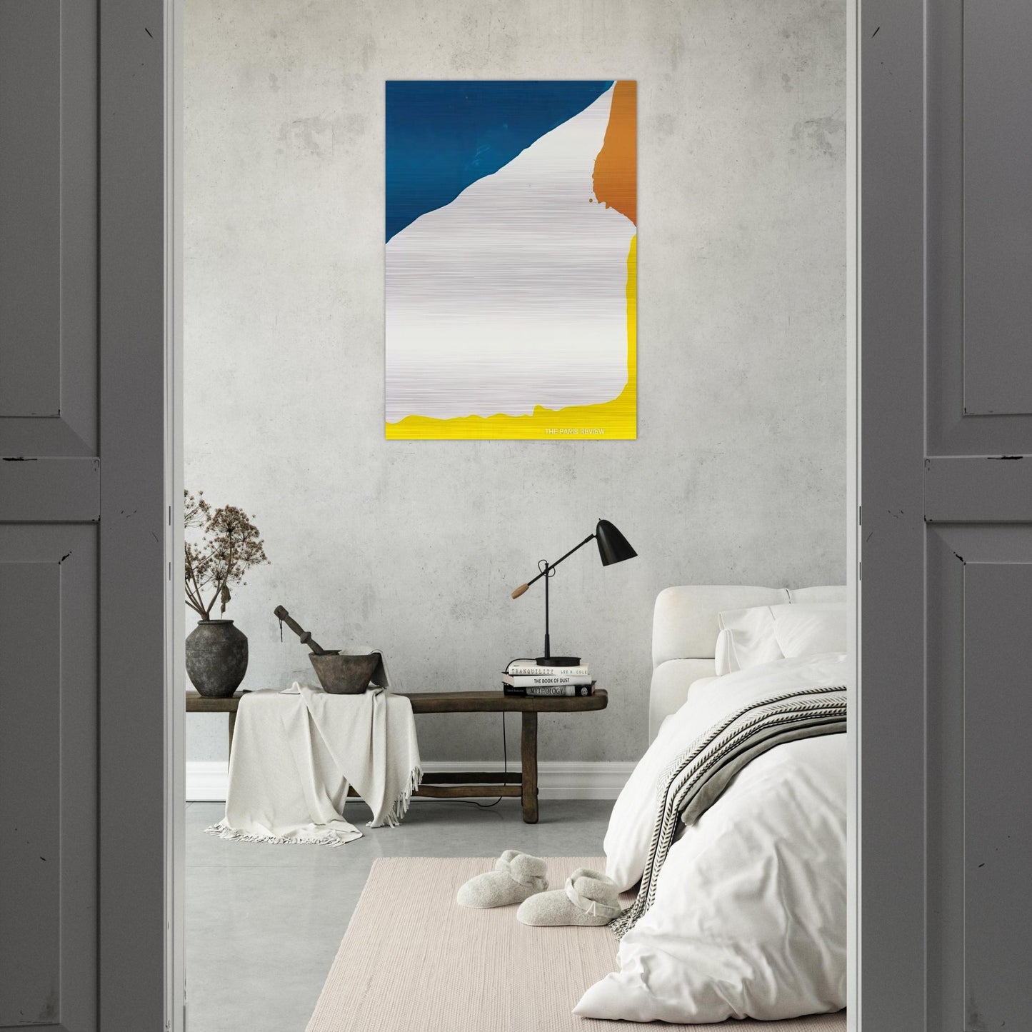 Paris Review - 1966 - Helen Frankenthaler Brushed Aluminum Print - 70x100 cm / 28x40 inches | Helen Frankenthaler Aluminum Print | Helen Frankenthaler Prints