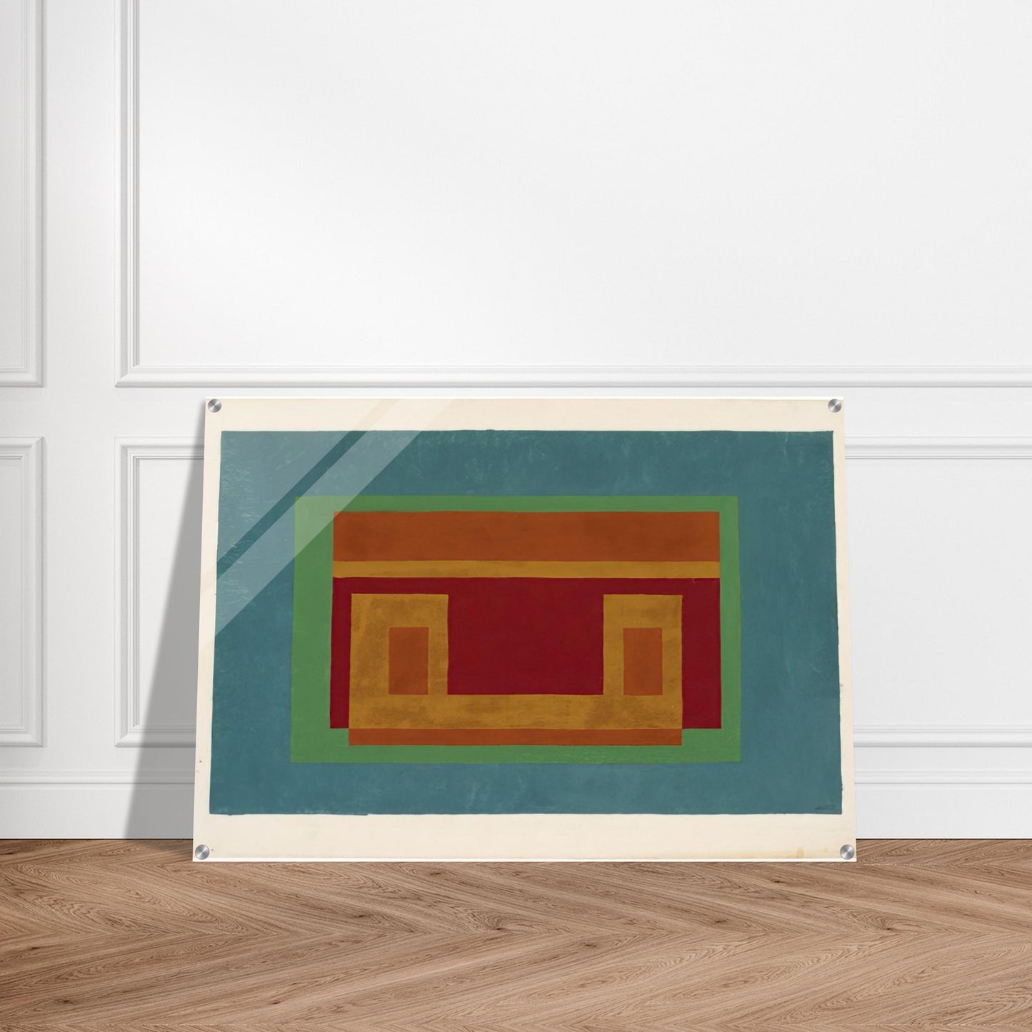 VARIANT ADOBE 1947 - Josef Albers Acrylic Print - 70x100 cm / 28x40″ inches