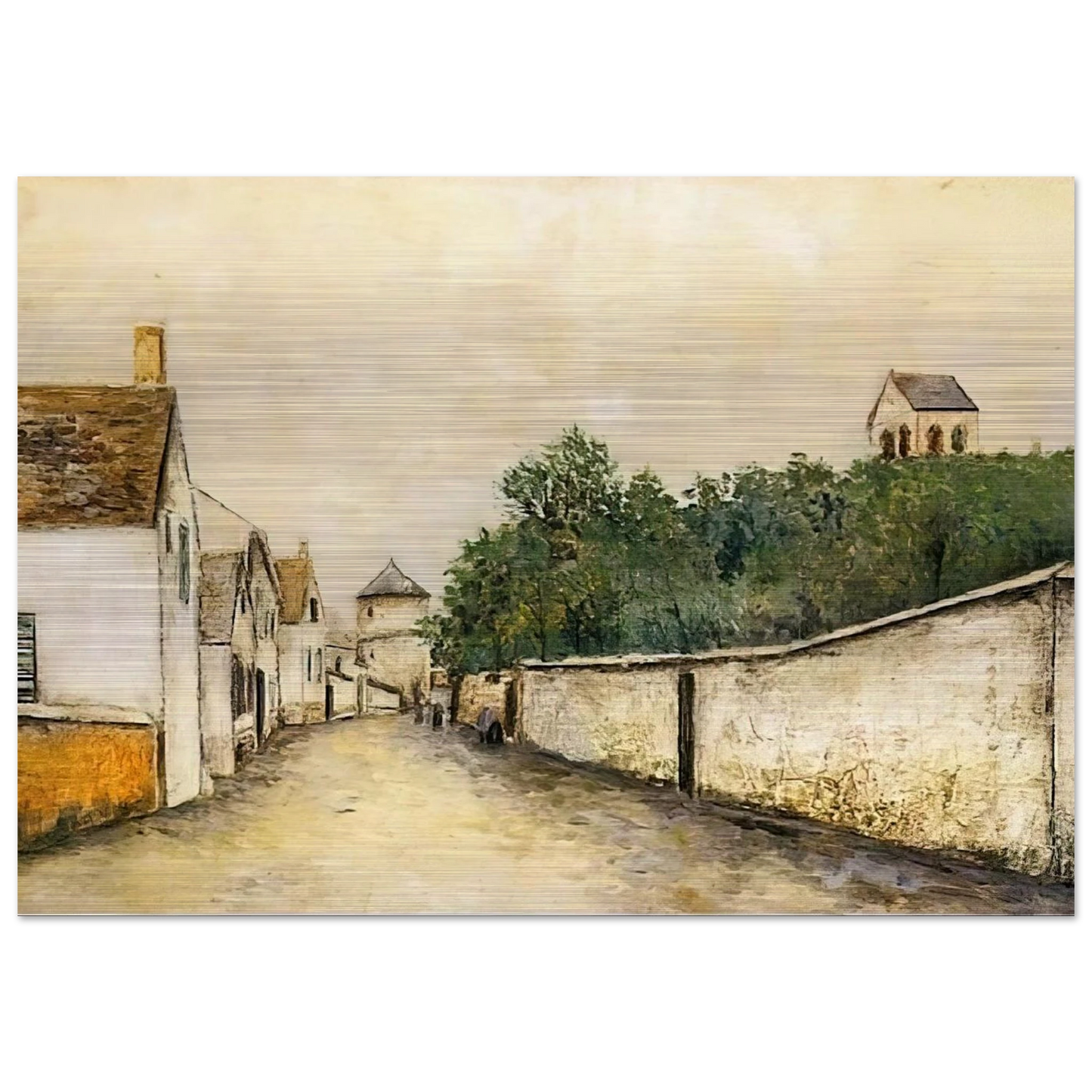 LANDSCAPE - Maurice Utrillo Brushed Aluminum Print - 70x100 cm / 28x40 inches | Maurice Utrillo Aluminum Print | Maurice Utrillo Prints